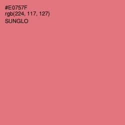#E0757F - Sunglo Color Image