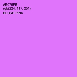 #E075FB - Blush Pink Color Image