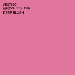 #E0769C - Deep Blush Color Image