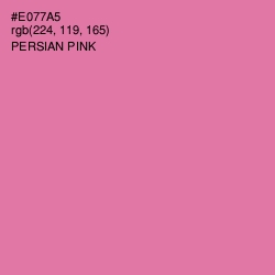 #E077A5 - Persian Pink Color Image