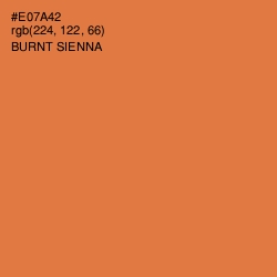 #E07A42 - Burnt Sienna Color Image