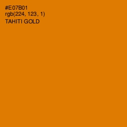 #E07B01 - Tahiti Gold Color Image