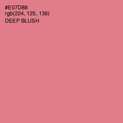 #E07D88 - Deep Blush Color Image