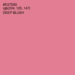 #E07D93 - Deep Blush Color Image