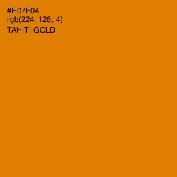 #E07E04 - Tahiti Gold Color Image