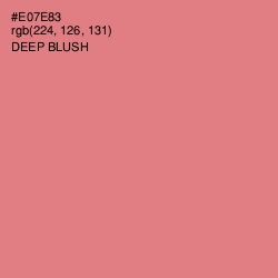 #E07E83 - Deep Blush Color Image