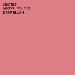 #E07E85 - Deep Blush Color Image