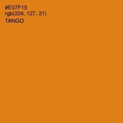 #E07F15 - Tango Color Image