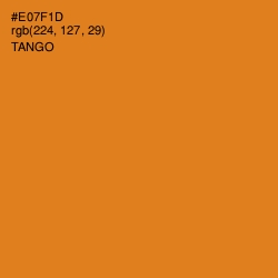 #E07F1D - Tango Color Image