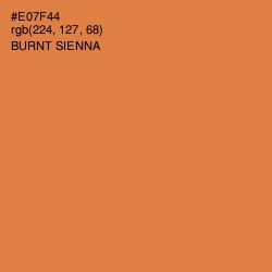 #E07F44 - Burnt Sienna Color Image