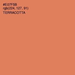 #E07F5B - Terracotta Color Image