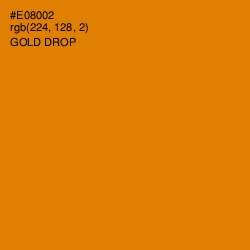 #E08002 - Gold Drop Color Image