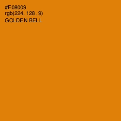 #E08009 - Golden Bell Color Image