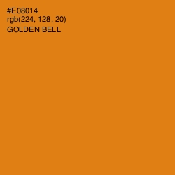 #E08014 - Golden Bell Color Image