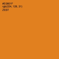 #E0801F - Zest Color Image