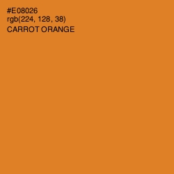 #E08026 - Carrot Orange Color Image