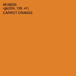 #E08029 - Carrot Orange Color Image