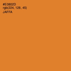 #E0802D - Jaffa Color Image