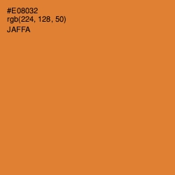 #E08032 - Jaffa Color Image