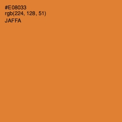 #E08033 - Jaffa Color Image