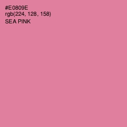 #E0809E - Sea Pink Color Image