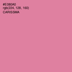 #E080A0 - Carissma Color Image