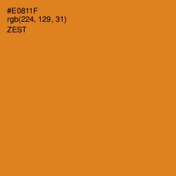 #E0811F - Zest Color Image