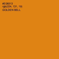 #E08313 - Golden Bell Color Image