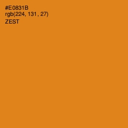 #E0831B - Zest Color Image