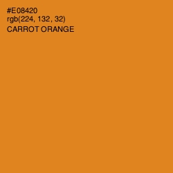 #E08420 - Carrot Orange Color Image