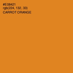 #E08421 - Carrot Orange Color Image