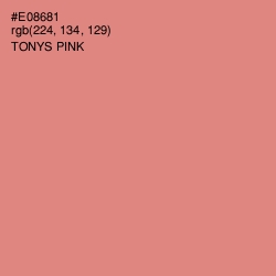 #E08681 - Tonys Pink Color Image