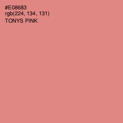 #E08683 - Tonys Pink Color Image