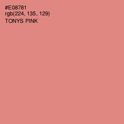 #E08781 - Tonys Pink Color Image