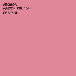 #E0889A - Sea Pink Color Image