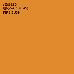 #E0892D - Fire Bush Color Image