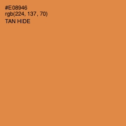 #E08946 - Tan Hide Color Image