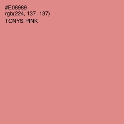 #E08989 - Tonys Pink Color Image