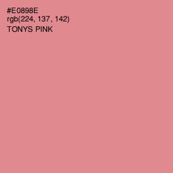 #E0898E - Tonys Pink Color Image