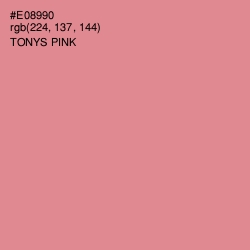 #E08990 - Tonys Pink Color Image