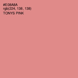 #E08A8A - Tonys Pink Color Image