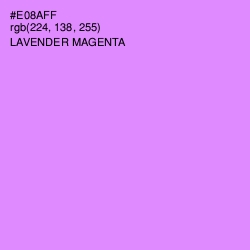 #E08AFF - Lavender Magenta Color Image