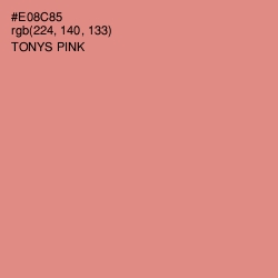 #E08C85 - Tonys Pink Color Image