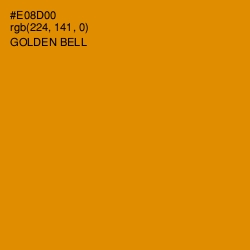 #E08D00 - Golden Bell Color Image