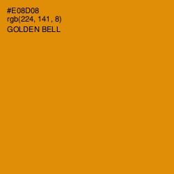 #E08D08 - Golden Bell Color Image