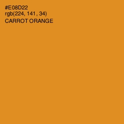 #E08D22 - Carrot Orange Color Image