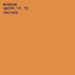 #E08D48 - Tan Hide Color Image