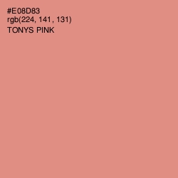 #E08D83 - Tonys Pink Color Image