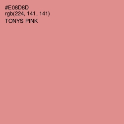 #E08D8D - Tonys Pink Color Image