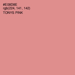 #E08D8E - Tonys Pink Color Image